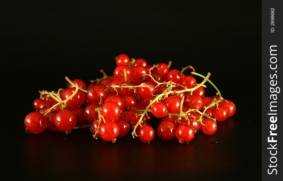 Red currants, juicy berry, small fruit