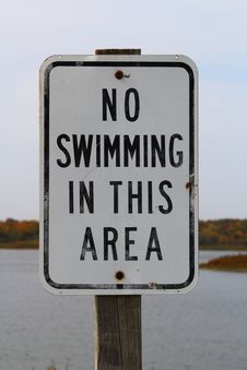 No Swimming Sign Royalty Free Stock Photo No Swimming Sign Royalty Free Stock Photo