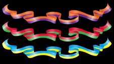 Bright Horizontal Ribbons Royalty Free Stock Photos Bright Horizontal Ribbons Royalty Free Stock Photos