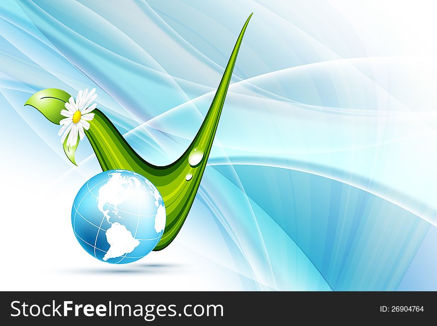 Environmental vector concept background with globe. Eps10. Environmental vector concept background with globe. Eps10