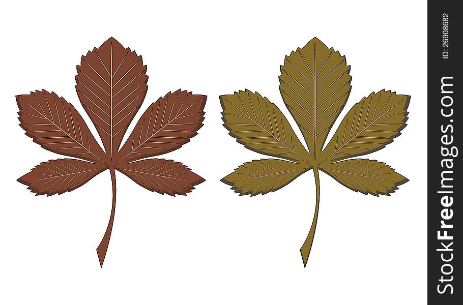 Autumn Chestnut Leaves