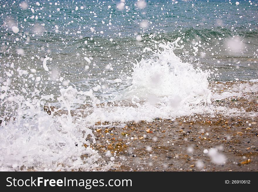 Sea Splashes Closeup