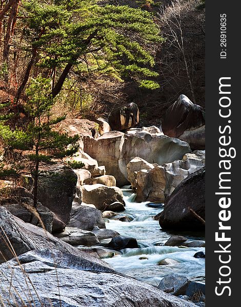 Autumn Mountain stream