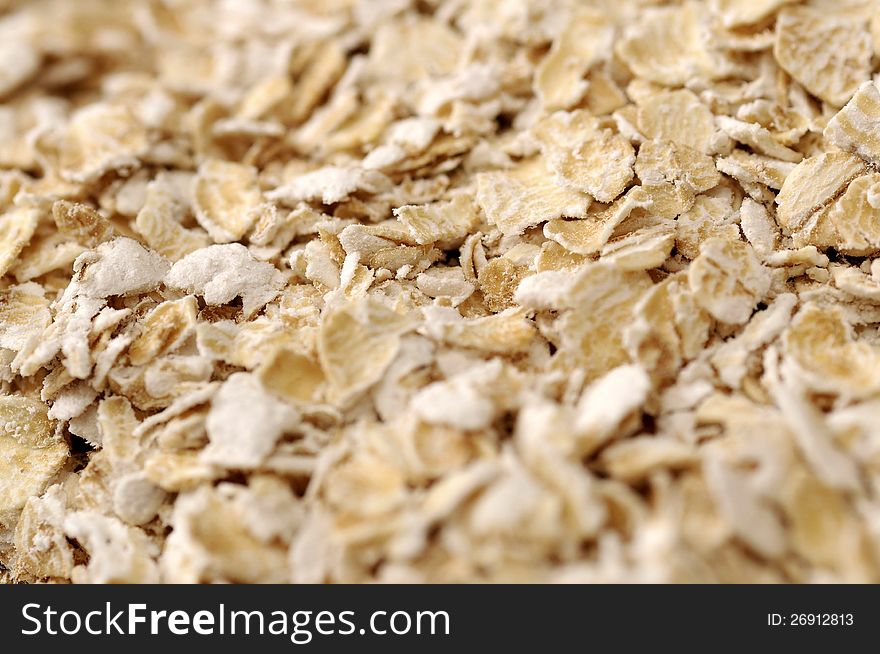 Oatmeal background. Good for healthy food concept