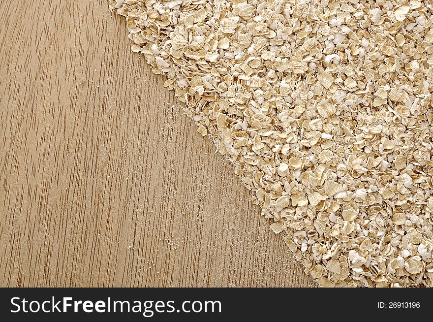 Oatmeal background. Good for healty food concept