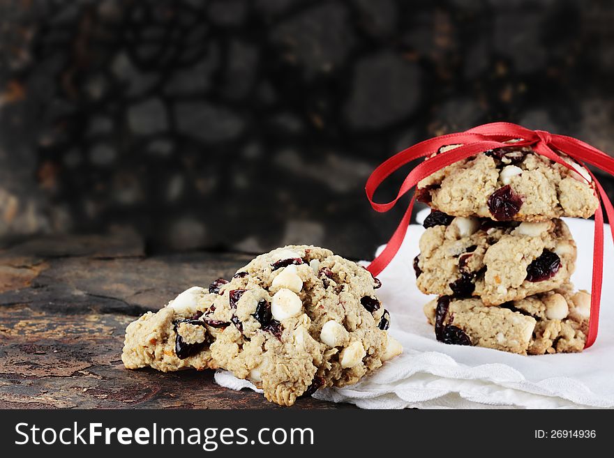 Cranberry and White Chocolate Chip Cookies