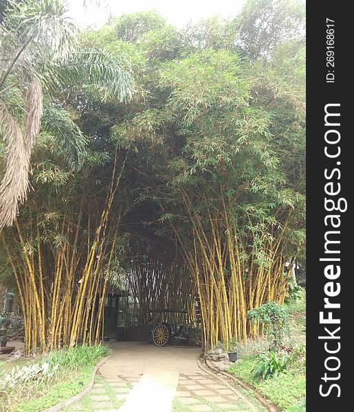 Bamboo Door Welcome to Bandung Resort