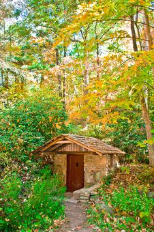 Cabin In The Forest Stock Photography
