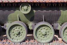 Tank Track Drive Wheels Royalty Free Stock Image