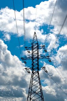 Power Line Mast Royalty Free Stock Images Power Line Mast Royalty Free Stock Images