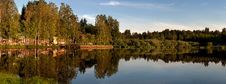Evening Coast Of The Lake Royalty Free Stock Image Evening Coast Of The Lake Royalty Free Stock Image