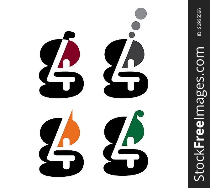4g logo design for mobile internet industry. 4g logo design for mobile internet industry