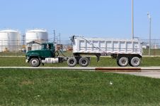 Dump Truck On The Road Royalty Free Stock Images Dump Truck On The Road Royalty Free Stock Images