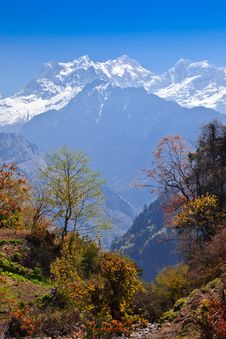 Himalayas Landscape, Nepal Royalty Free Stock Photo Himalayas Landscape, Nepal Royalty Free Stock Photo