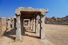 Pillars Of The Temple Stock Photos