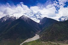 Himalayas Landscape, Nepal Royalty Free Stock Photo Himalayas Landscape, Nepal Royalty Free Stock Photo