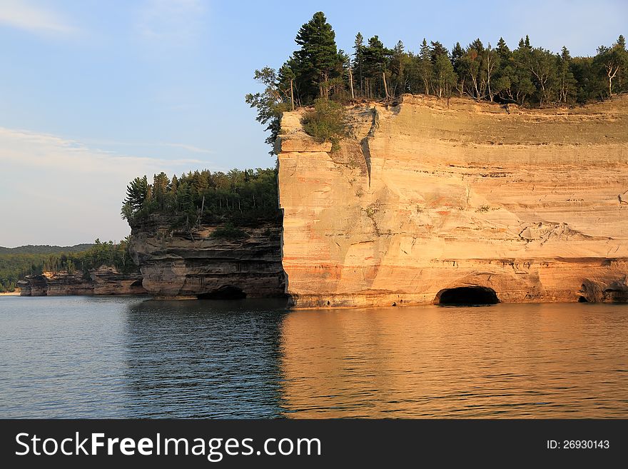 Rocky Cliffs on Lake Superior Shoreline