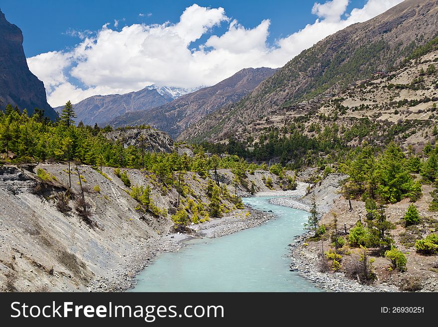 Beautiful Landscape In Himalayas