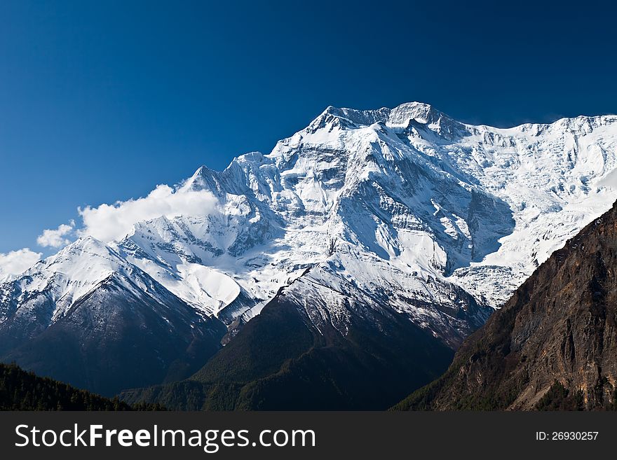 Beautiful Annapurna mountain, Himalaya, Nepal