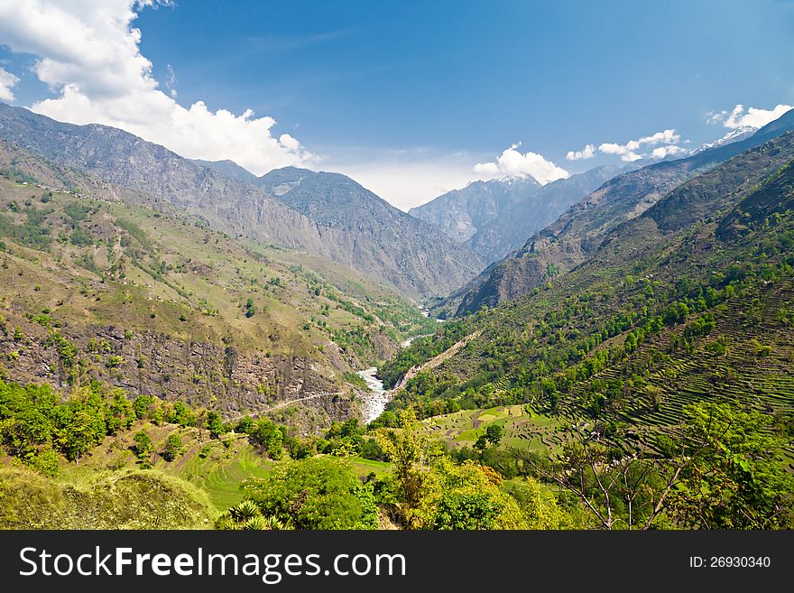 Beautiful Landscape In Himalayas