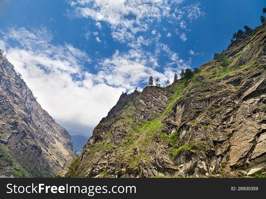 Beautiful landscape in Himalayas