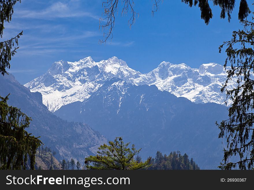 Beautiful landscape in Himalayas, Annapurna area, Nepal. Beautiful landscape in Himalayas, Annapurna area, Nepal