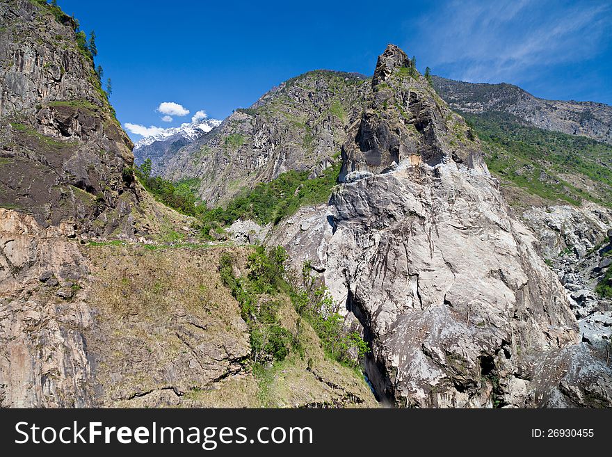 Beautiful Landscape In Himalayas