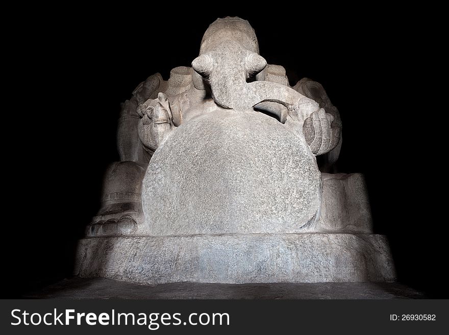 Kadalekalu Ganesha Temple, Hampi, India