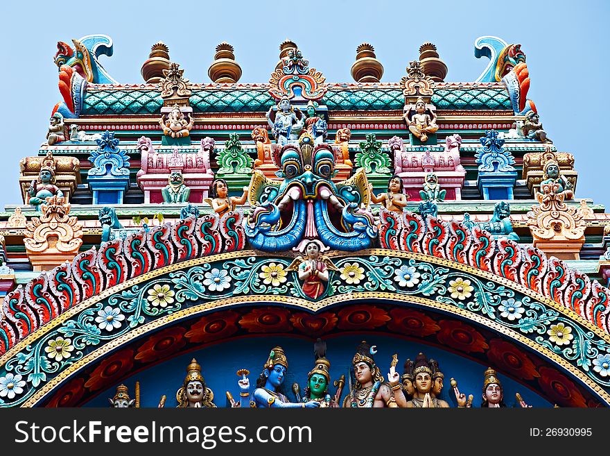 Relief of Menakshi Temple, Madurai, Tamil Nadu, India