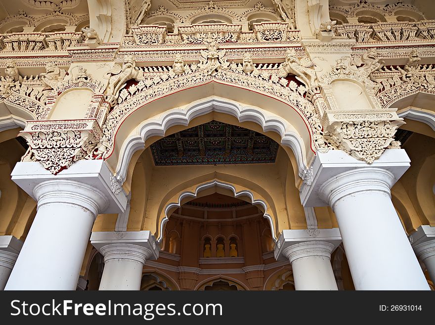 Arches of Thirumalai Palace, Tamil Nadu, India