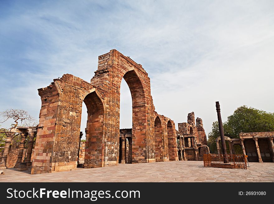 Iron Pillar, New Delhi, India. Iron Pillar, New Delhi, India