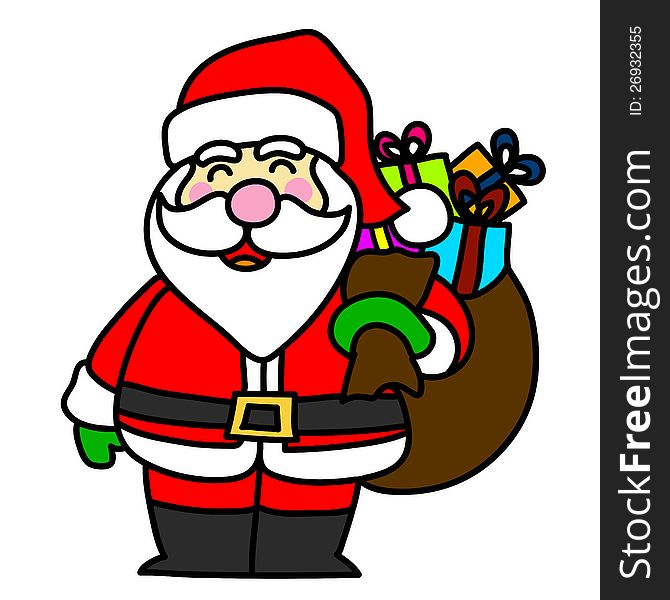 Cartoon Santa Claus