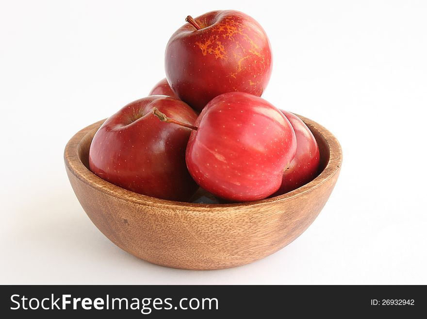 Fresh apples in a cup