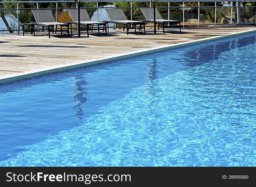 Swimming pool, beautiful, clear, pure and transparent. Swimming pool, beautiful, clear, pure and transparent