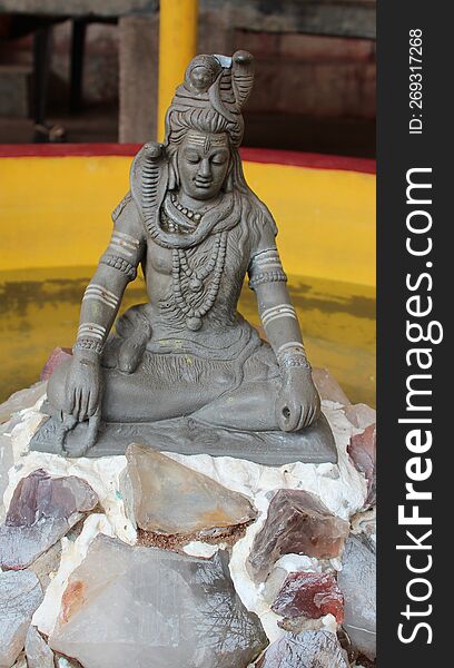 Lord shiva Supreme god meditation statue