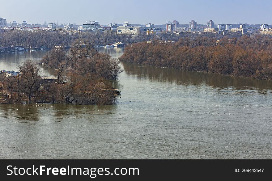 The merging of the Sava and the Danube