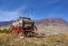 Weathered Wooden Wagon With Hoops Stock Photography Weathered Wooden Wagon With Hoops Stock Photography