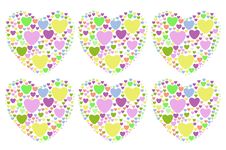 Colorful Hearts Stock Photos Colorful Hearts Stock Photos