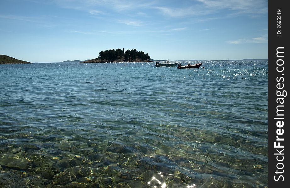 The Adriatic Sea in summer.