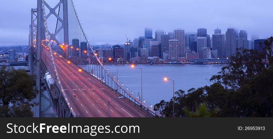 Bay Bridge Morning Rush Hour San Francisco