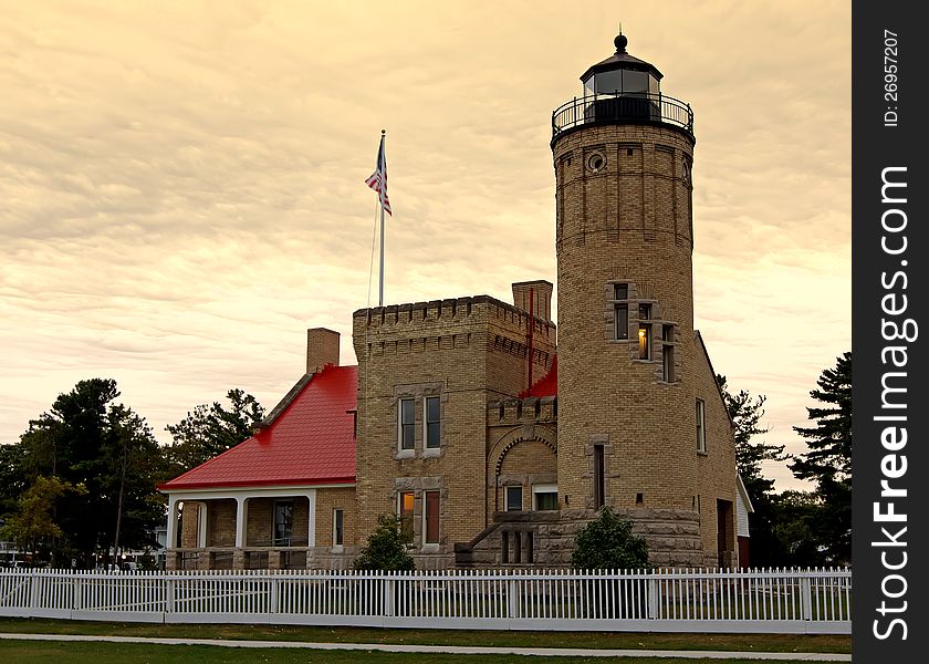 Lighthouse At Sunrise