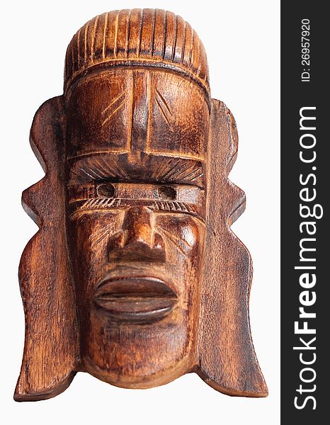 Tribal African wooden mask, used in traditional ceremonies. Tribal African wooden mask, used in traditional ceremonies.