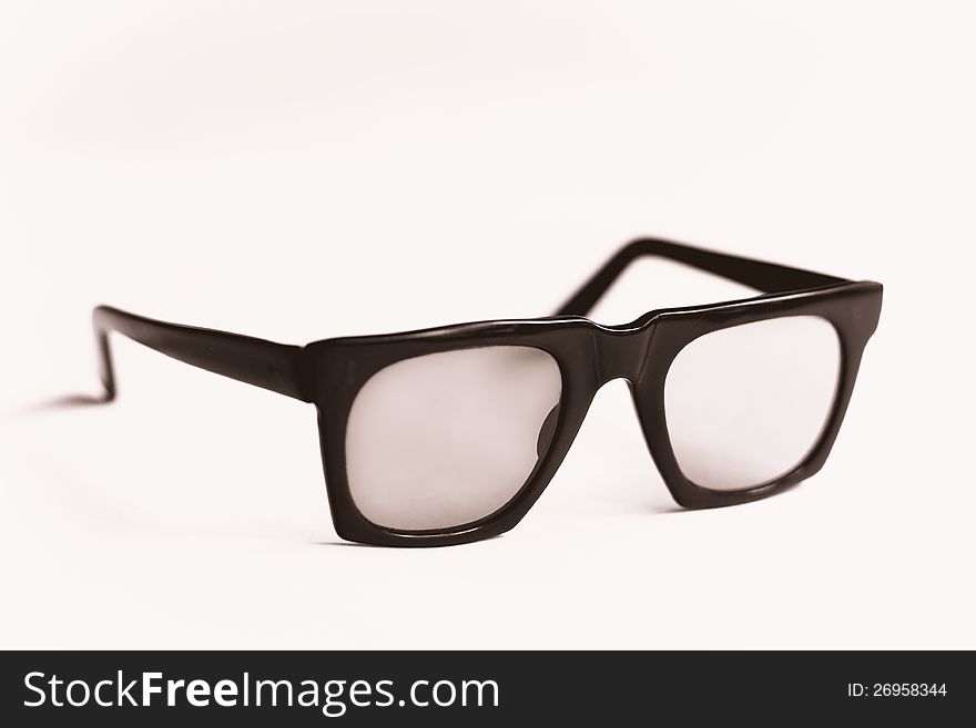 Black retro nerd frames on white background. Black retro nerd frames on white background