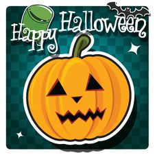Happy Halloween Card With Cute Monster Royalty Free Stock Photo Happy Halloween Card With Cute Monster Royalty Free Stock Photo
