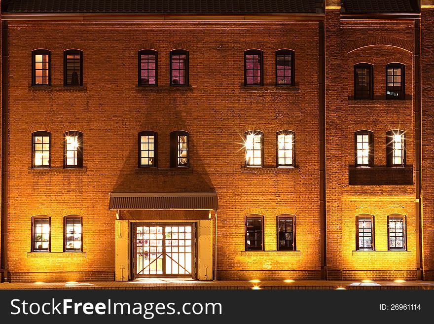 Red Brick bulding at Minato Mirai Yokohama City , Japan. Red Brick bulding at Minato Mirai Yokohama City , Japan