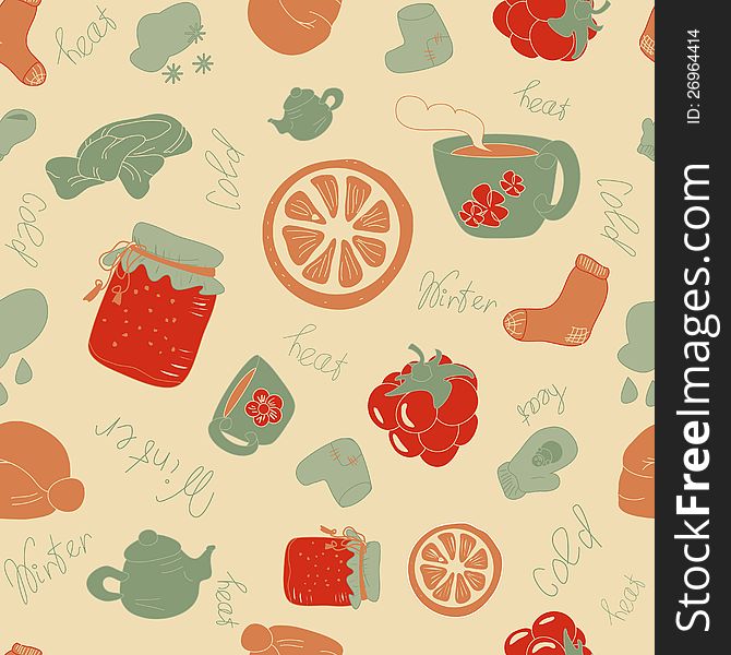 Warming things , background, illustration, pattern. Warming things , background, illustration, pattern