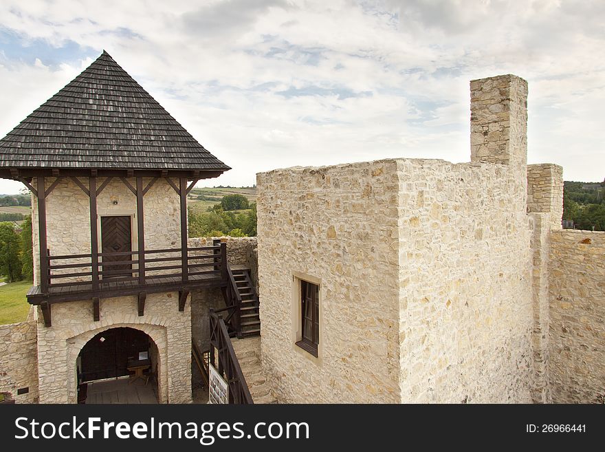 Gate To Castle In Bobolice - Poland.