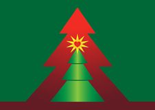 Christmas Tree With Star Stock Images