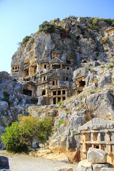 Demre Lician Mountains Tombs Stock Photos Demre Lician Mountains Tombs Stock Photos