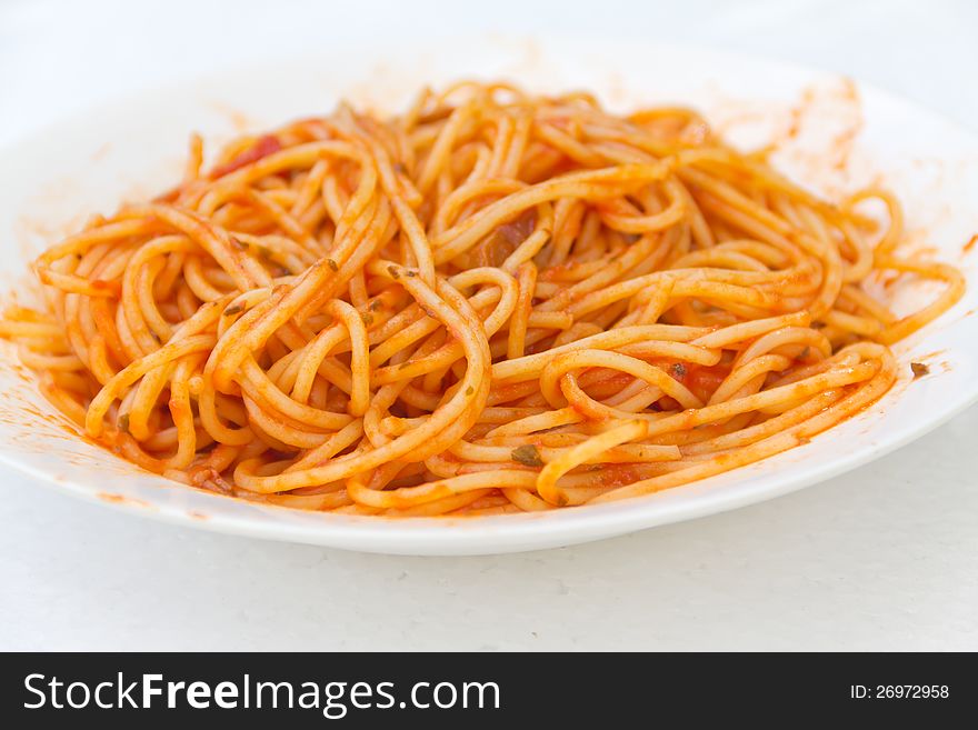 Traditional Italian Spaghetti